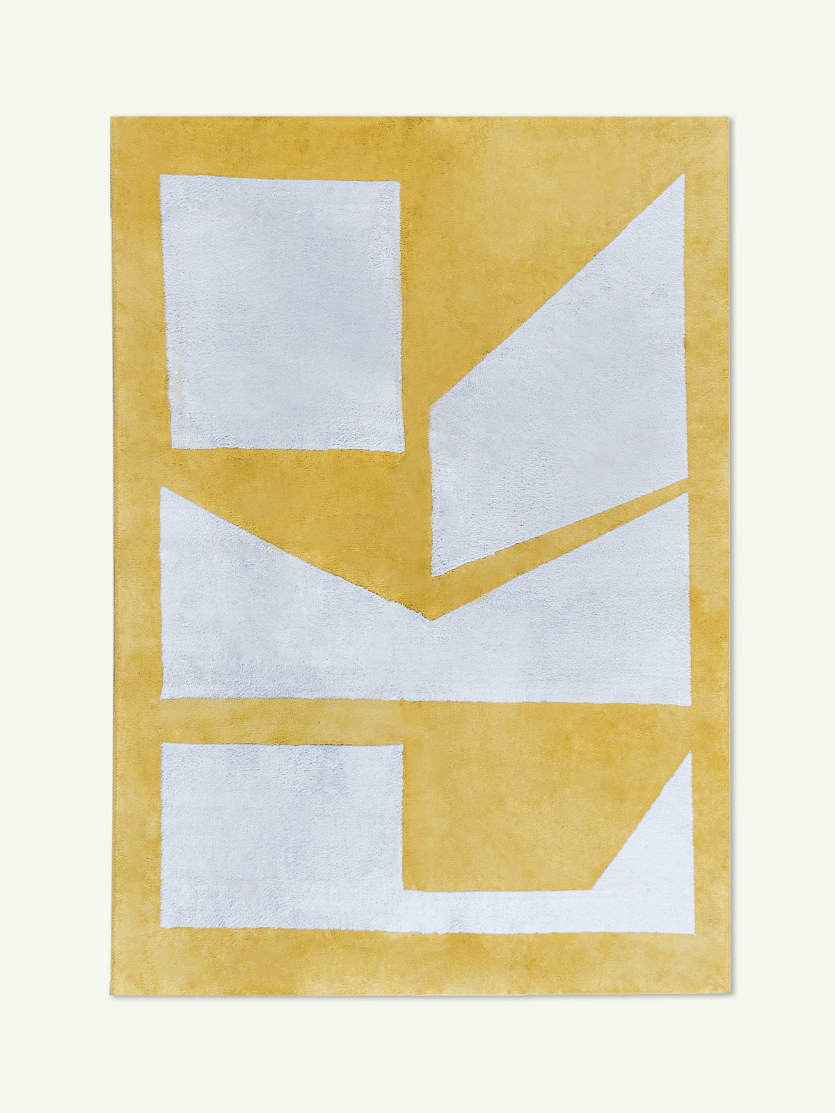 Combination Mustard Cotton Feel Rug