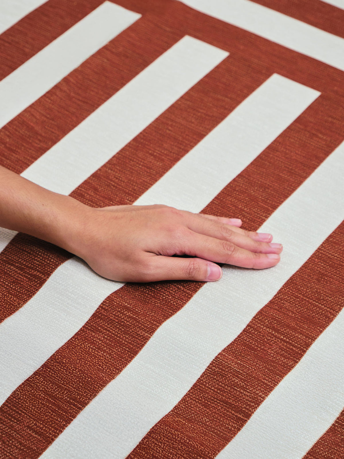 Plinth Brown Chenille Rug