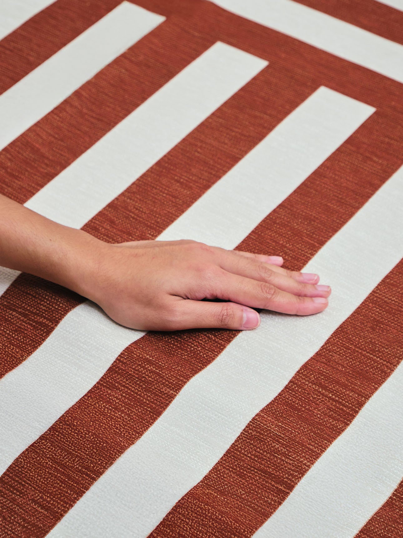 Plinth Brown Chenille Rug