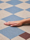 Checkered Brown New Jute Rug