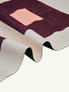Square Red Chenille Rug