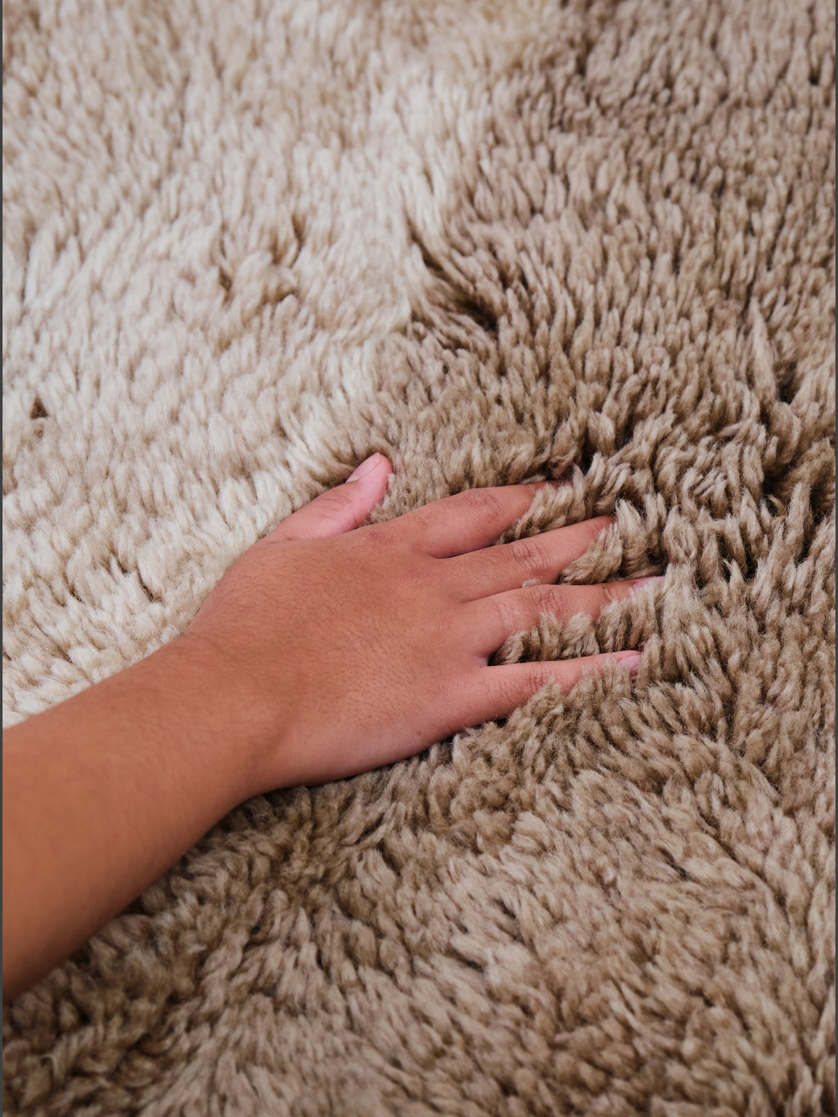 Awa Taupe New Zealand Washable Wool Rug