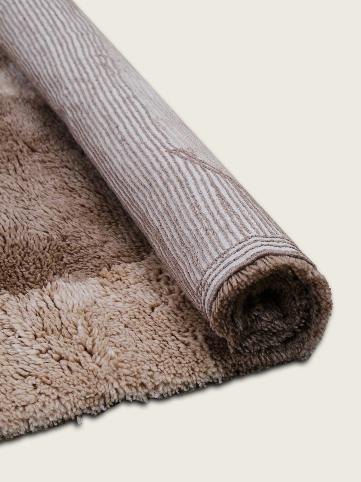 Awa Taupe New Zealand Washable Wool Rug