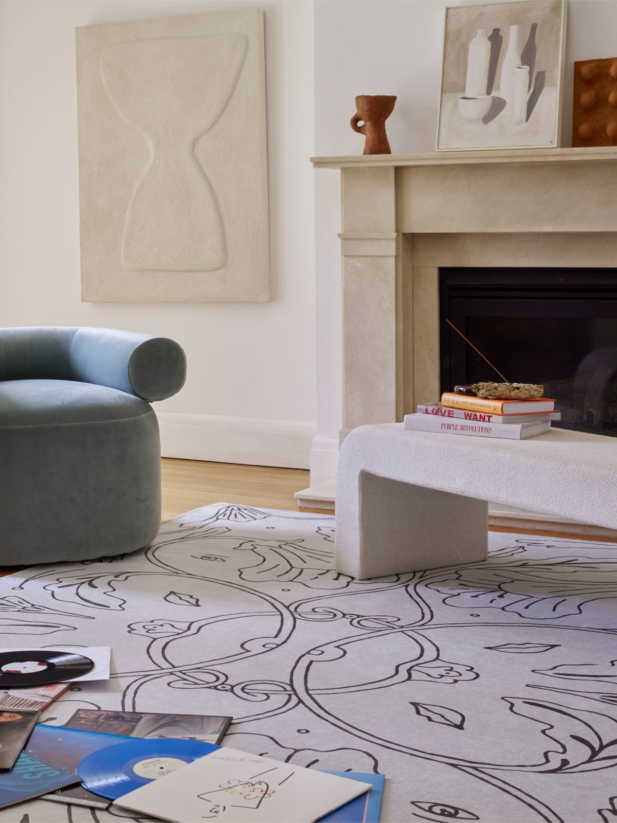 Beauty Light Gray Chenille Rug