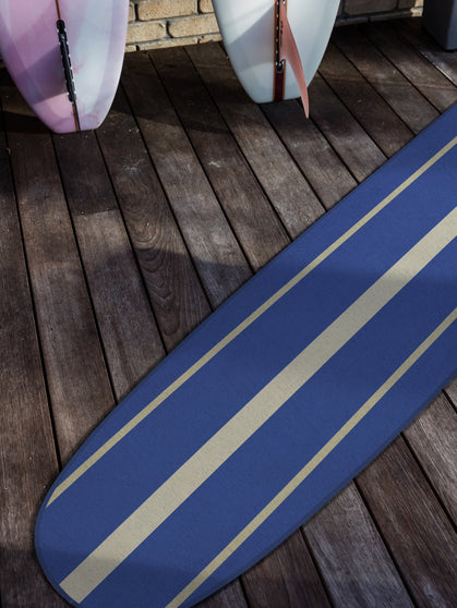 Bondi blue chenille rug