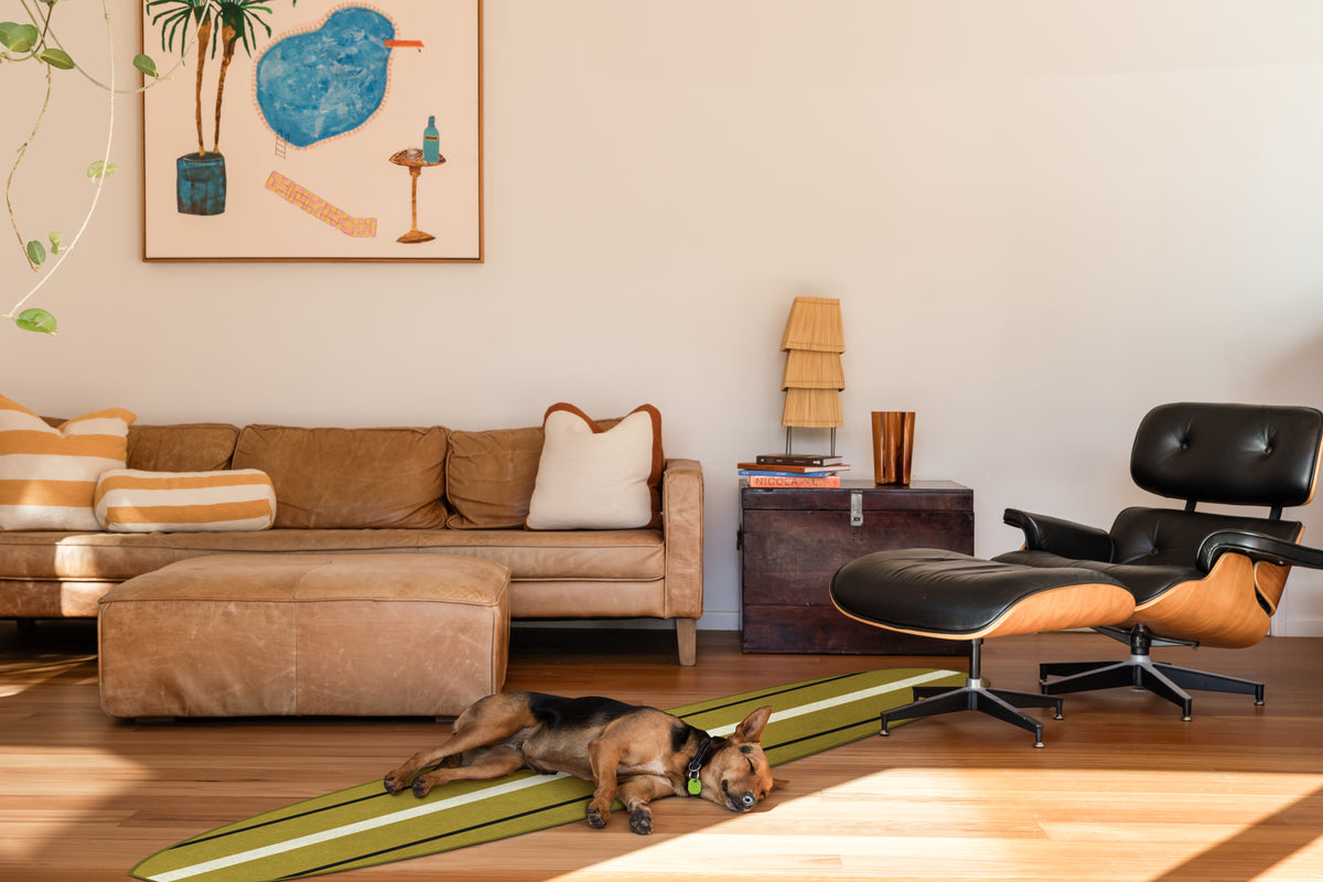 Bondi Olive Chenille Rug