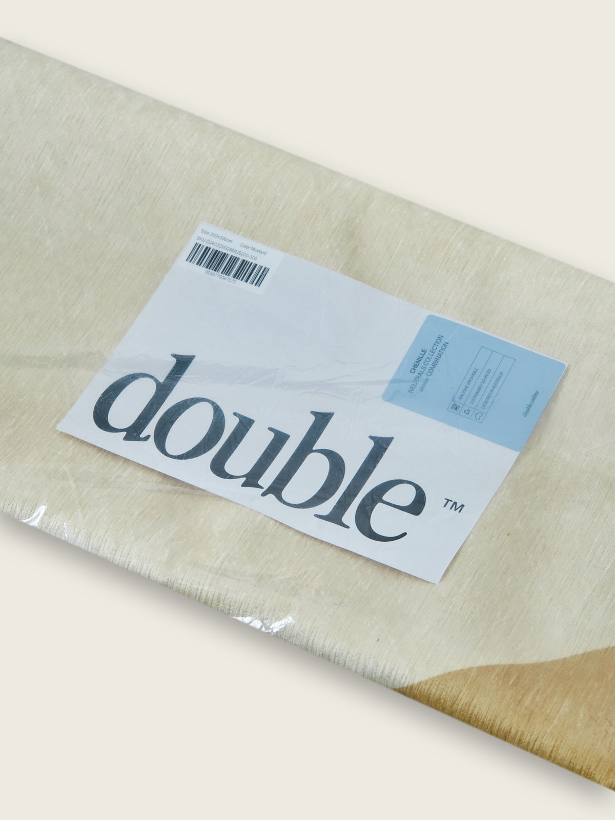 Combination Mustard Chenille Rug