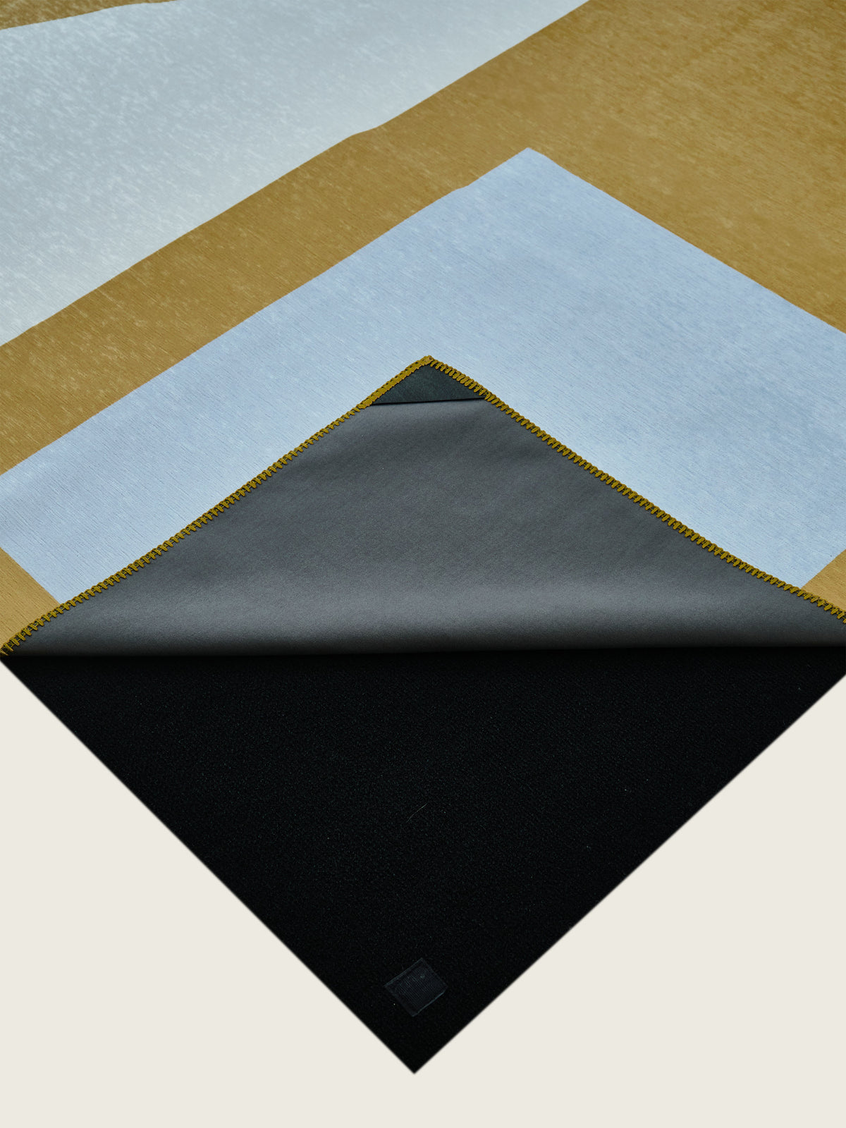 Combination Mustard Chenille Rug