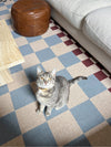 Checkered Brown New Jute Runner