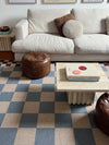 Checkered Brown New Jute Runner