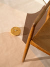 Configured Brown Chenille Rug