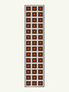 Square Orange Chenille Rug