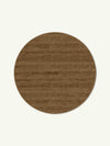 Willow Dark Tan Highland Round Rug