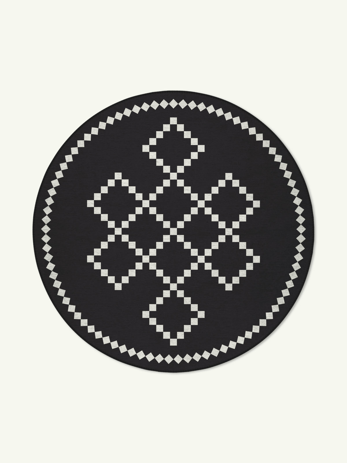 Centre Charcoal Chenille Rug