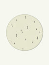 Confetti Cream Cotton Feel Round Rug