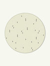 Confetti Cream Cotton Feel Round Rug