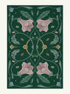 Beauty Green Chenille Rug