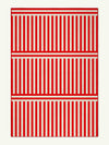 Plinth Red Chenille Rug