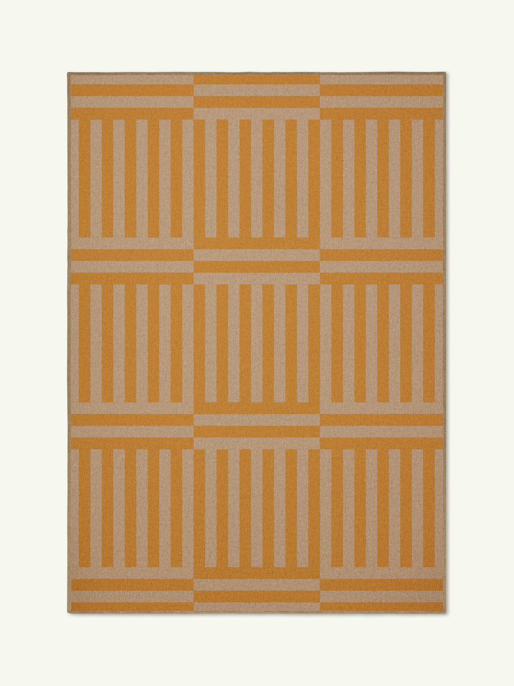 Unboxed Yellow New Jute Rug