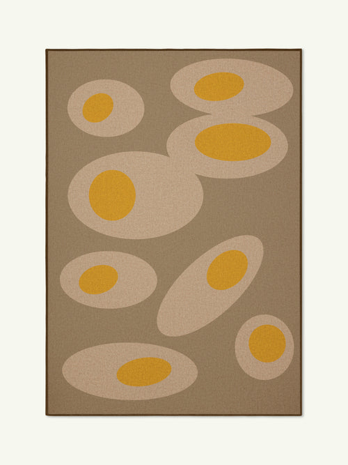 Before yellow new jute rug