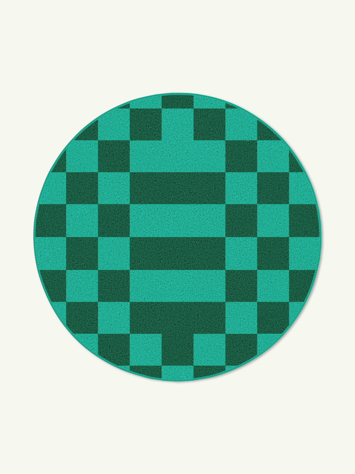 Arrangement Green Chenille Rug