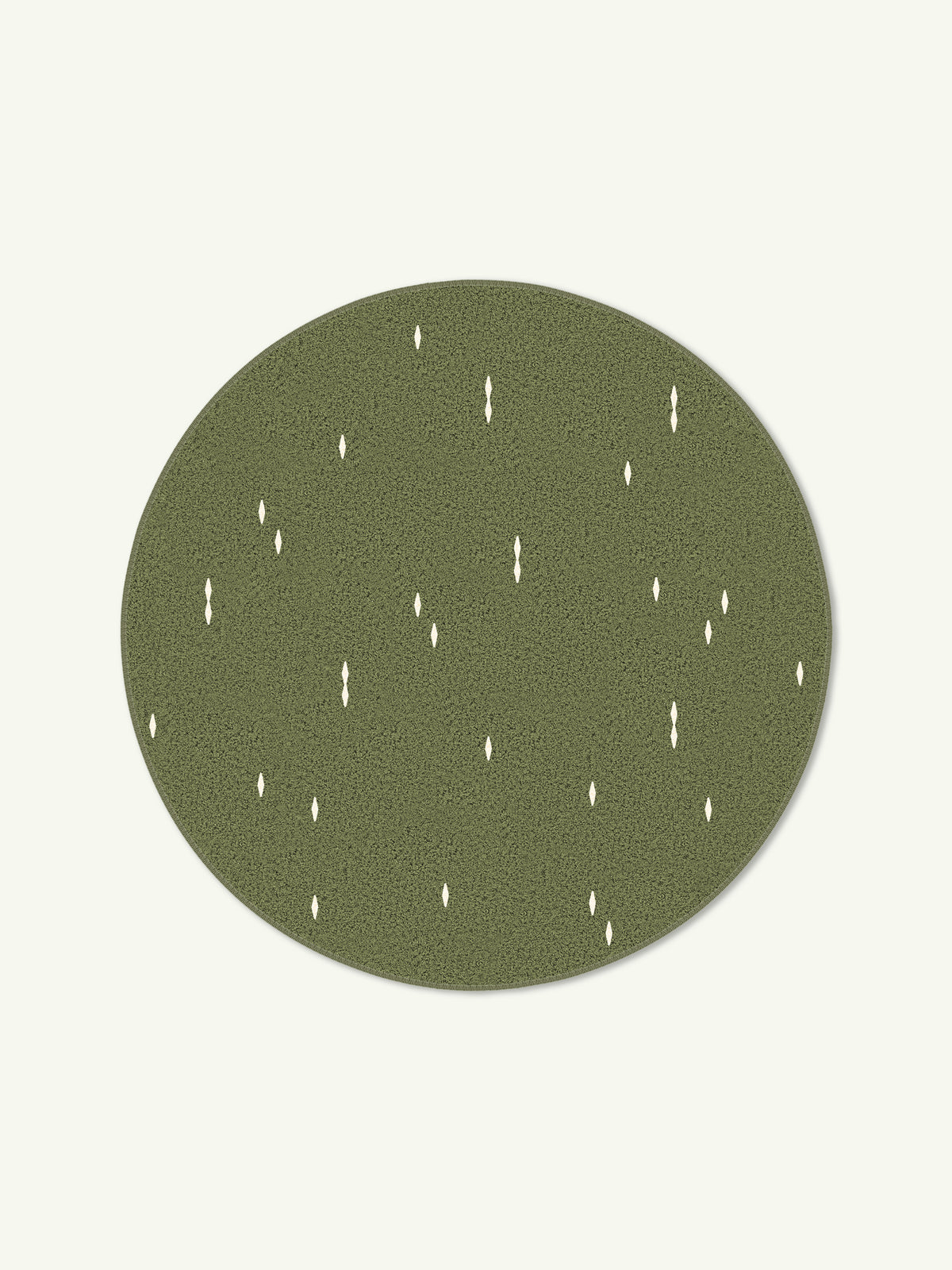Confetti Dark Olive Cotton Feel Rug