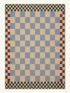 Checkered Brown New Jute Rug