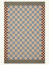 Checkered Brown New Jute Rug
