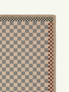 Checkered Brown New Jute Rug