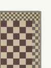 Checkered Burgundy New Jute Runner