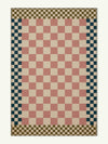 Checkered Pale Pink New Jute Rug