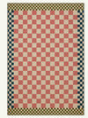 Checkered Pale Pink New Jute Rug