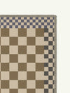 Checkered Taupe New Jute Runner