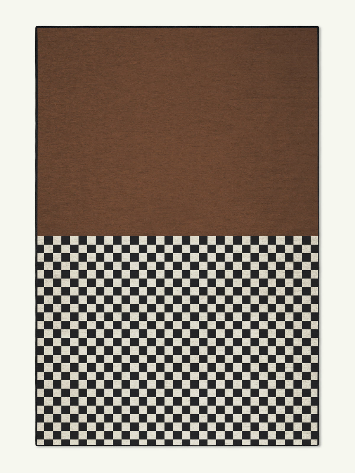 Matter Brown Chenille Rug