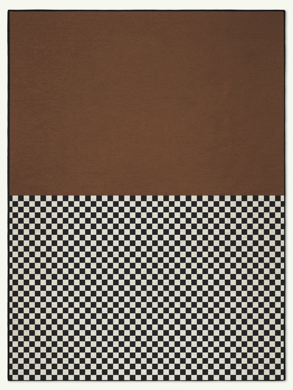Matter Brown Chenille Rug