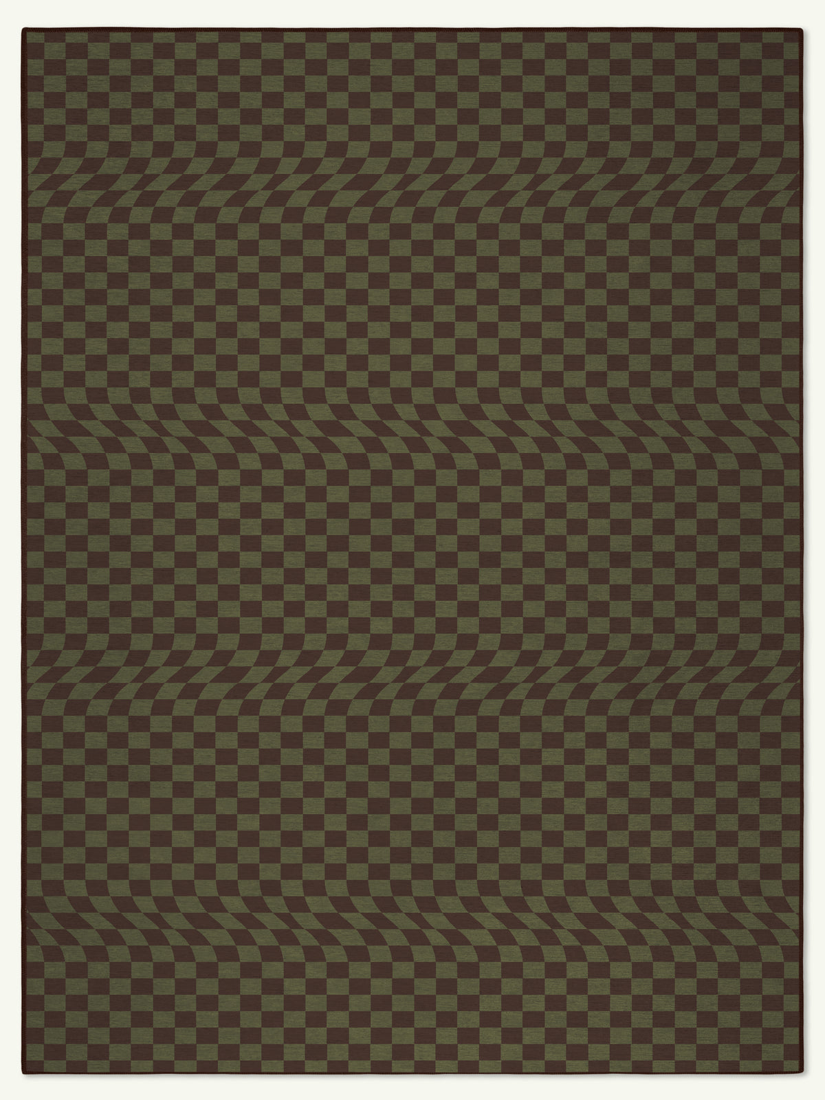 Undulation Green Chenille Rug