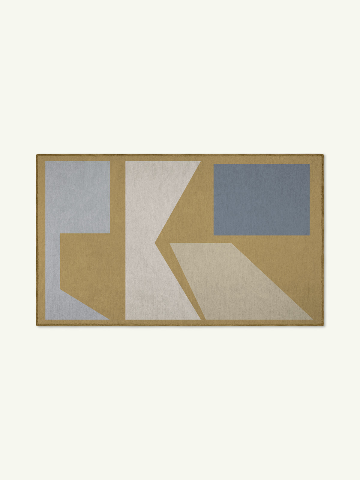 Combination Mustard Chenille Rug