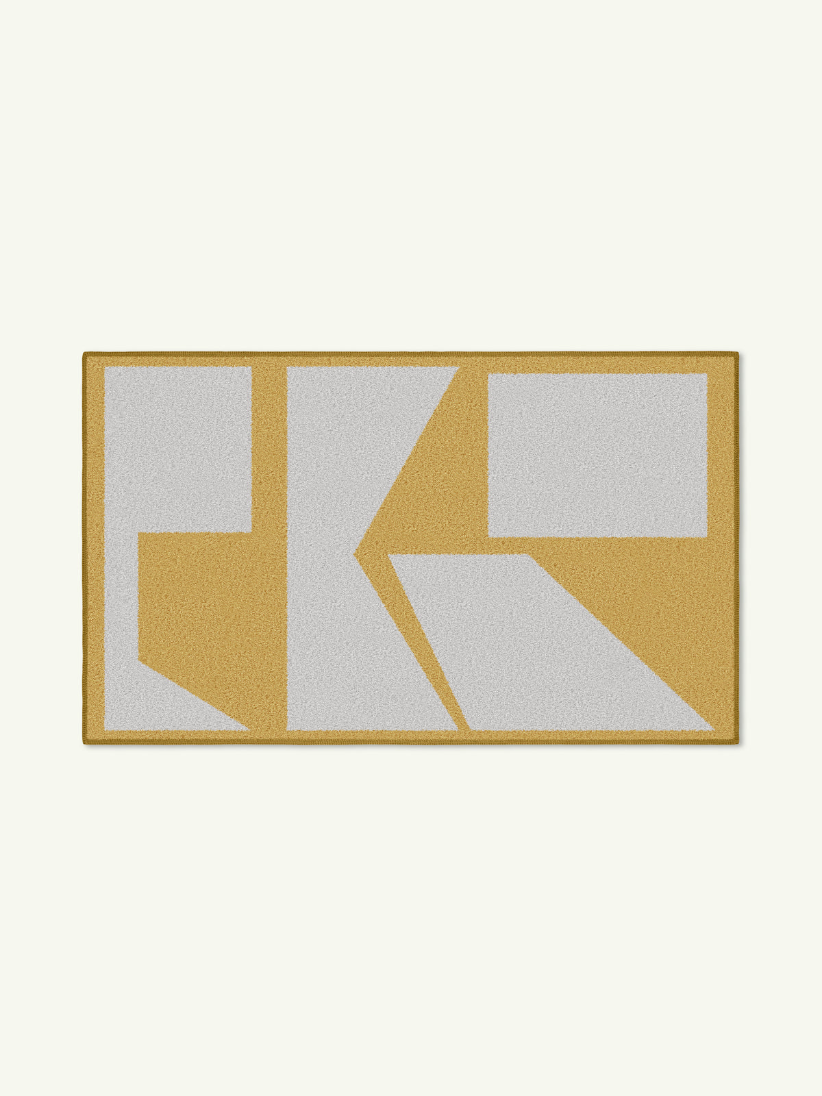 Combination Mustard Cotton Feel Rug