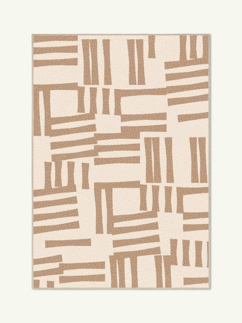 Weave caramel cotton feel rug