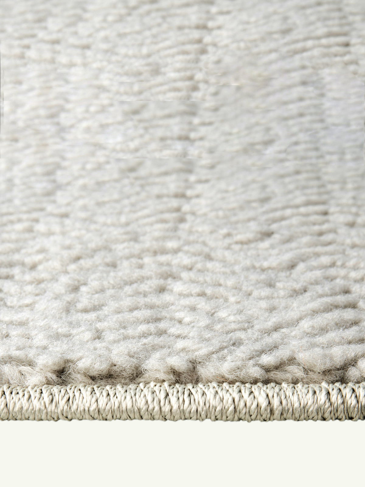 Peace Light Gray Vegan Shearling Rug
