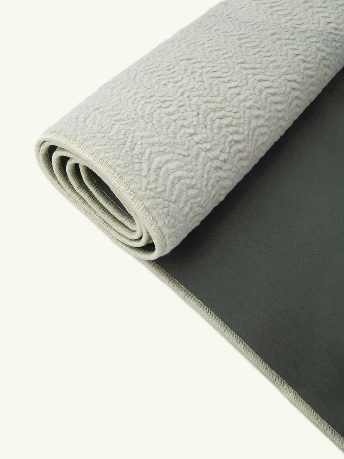 Peace Light Gray Vegan Shearling Rug