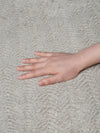 Peace Light Gray Vegan Shearling Rug
