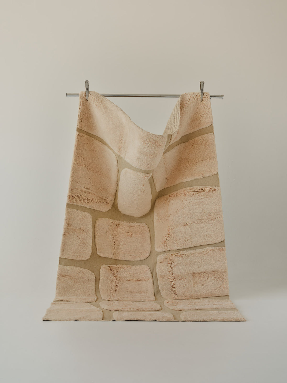 Ember Neutral Washable Wool Fine Cut Pile Swatch