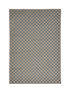 Checks Light Blue New Jute Rug