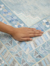 Diamond Pale Blue Chenille Rug
