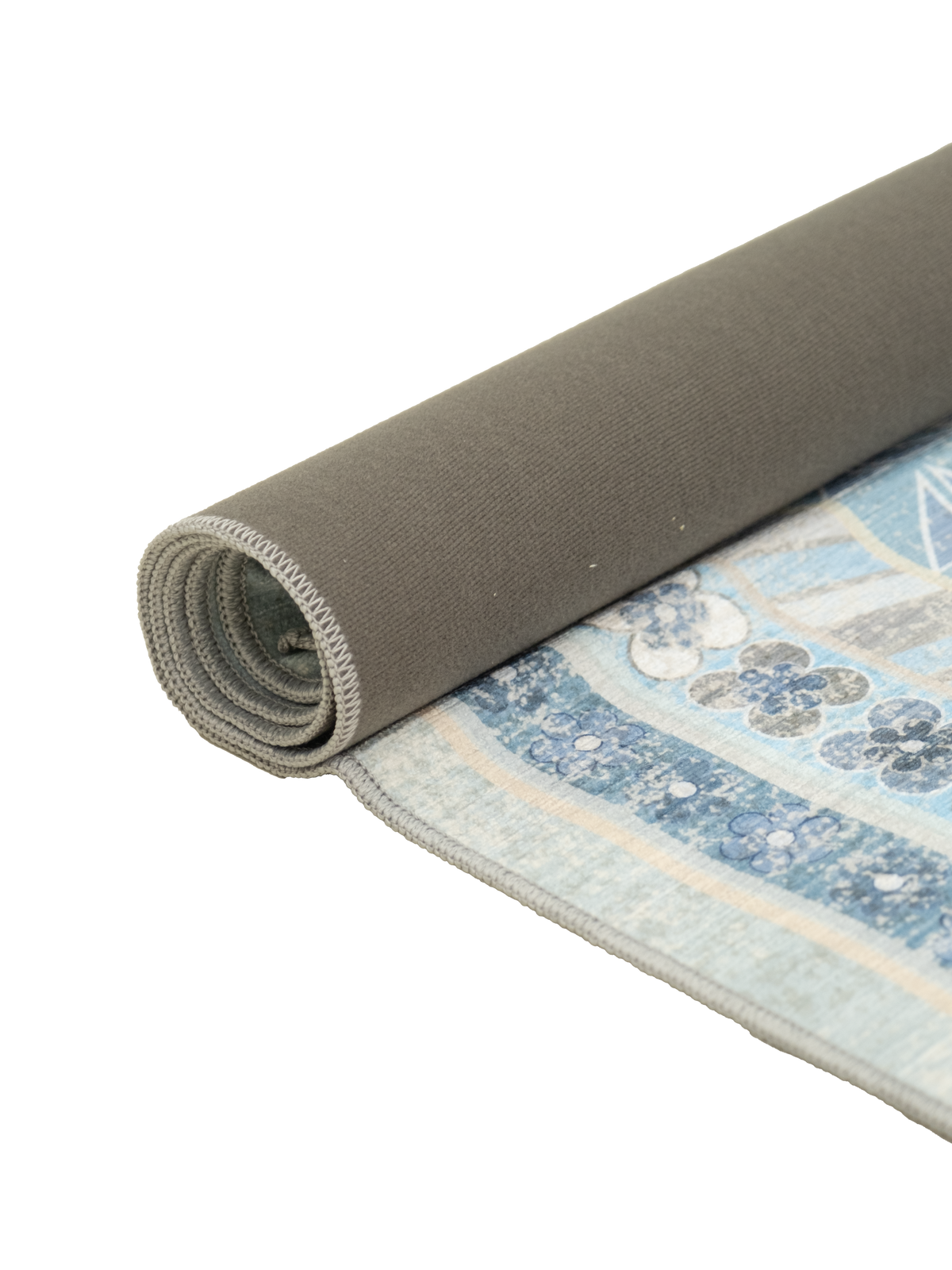 Diamond Pale Blue Chenille Rug