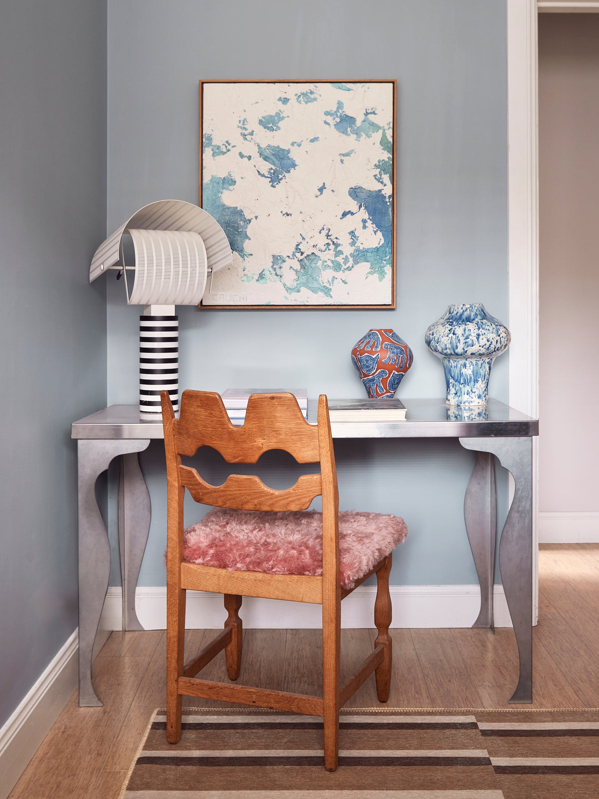 Carrel Brown Chenille Rug