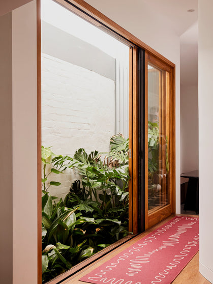 Intuitive rouge new jute rug