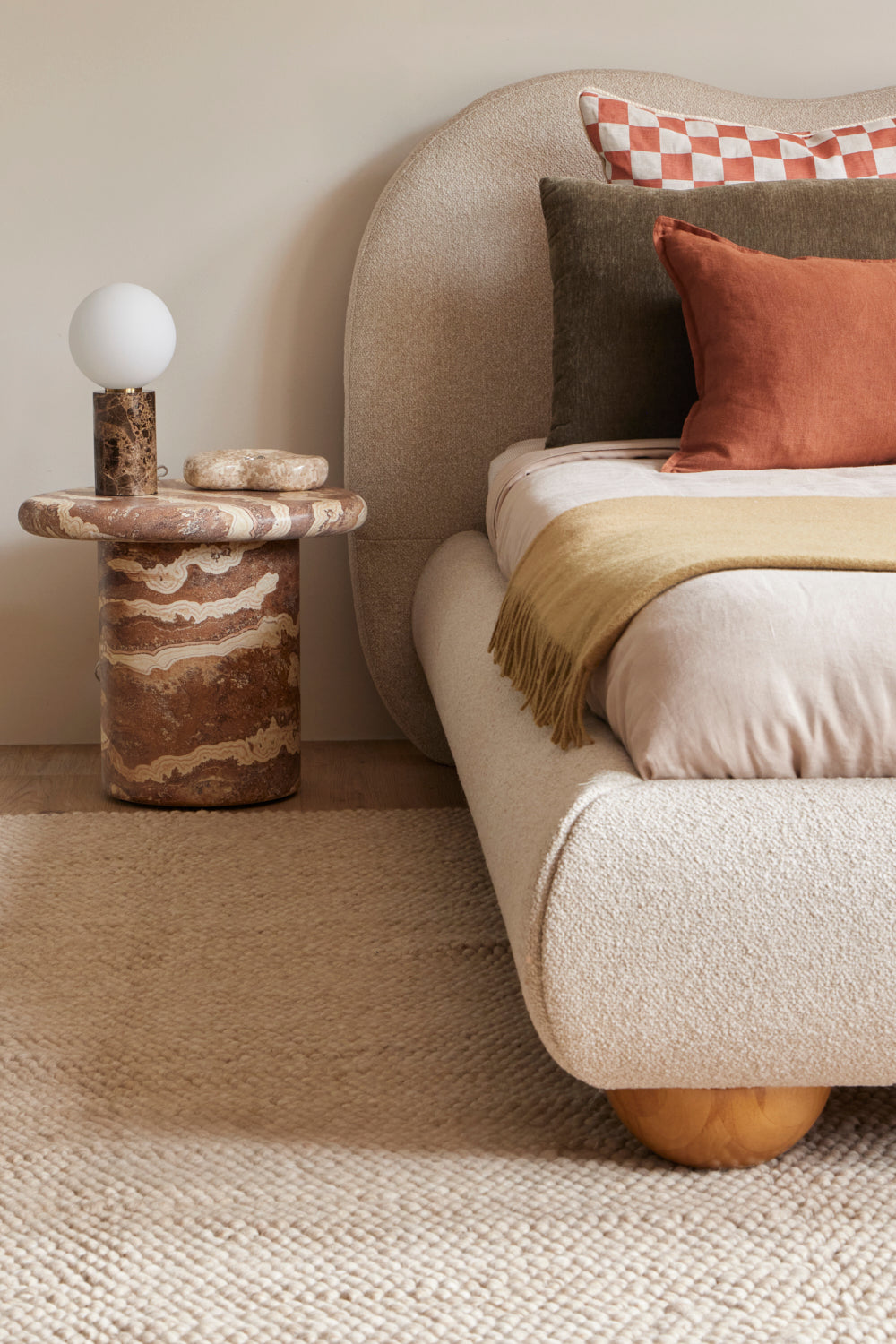 Marlborough Natural Washable Wool Heavy Loop Pile Rug