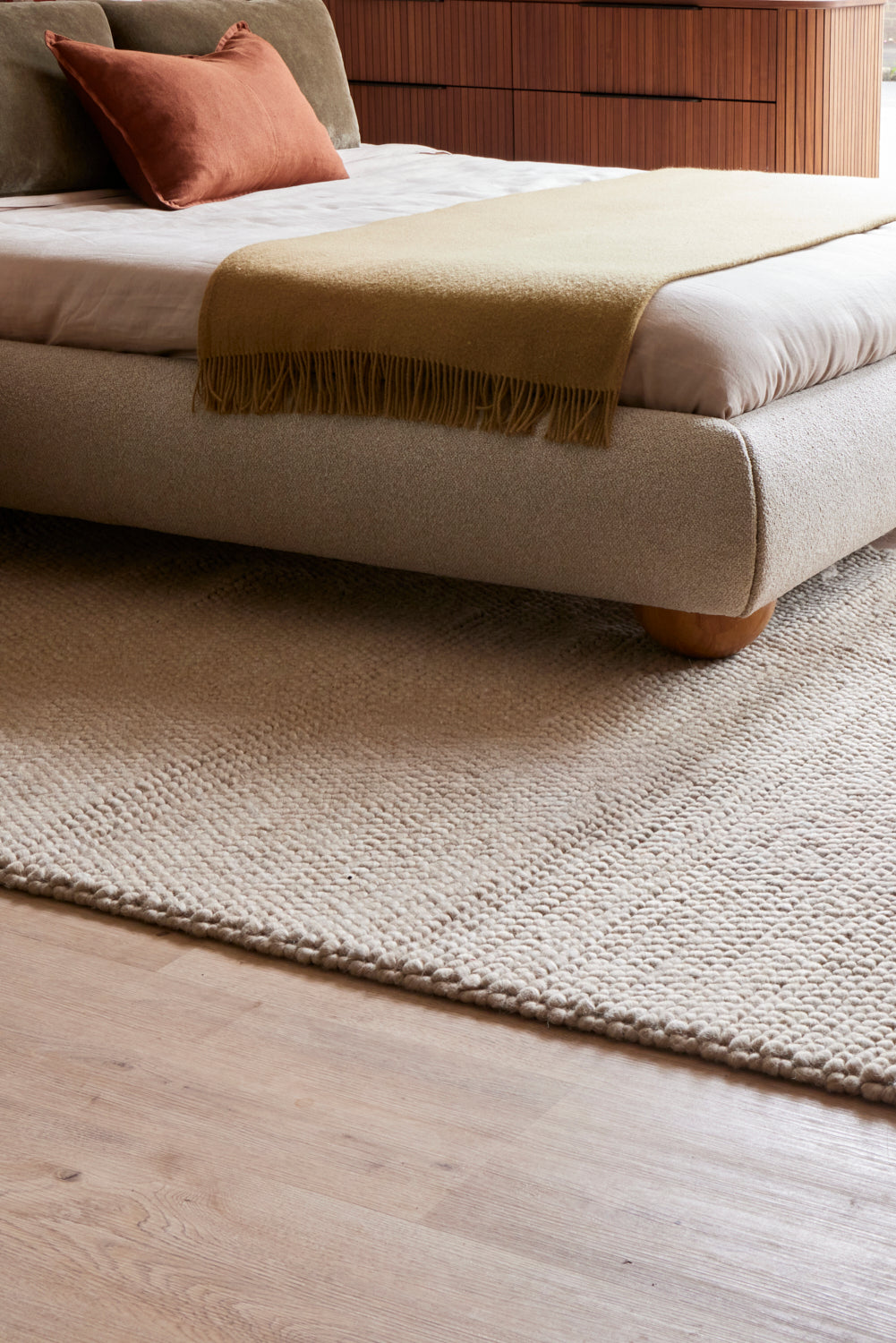 Marlborough Natural Washable Wool Heavy Loop Pile Rug
